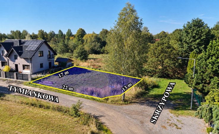działka na sprzedaż - Częstochowa, Dźbów, Tymiankowa